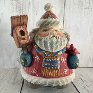 G. DeBrekht Home for the Holidays 2007 Santa Bird Lover's Figurine 518071